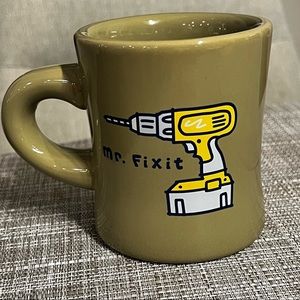 Life Is Good “Mr Fix It” Green Mug